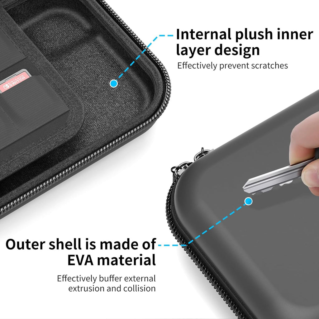Case for Nintendo Switch 2 Console Accessories 2026 Latest Model Carrying Protective Hard Portable Travel Case Shell Pouch for Nintendo Switch 2 with Soft Interior & Mesh Pocket
