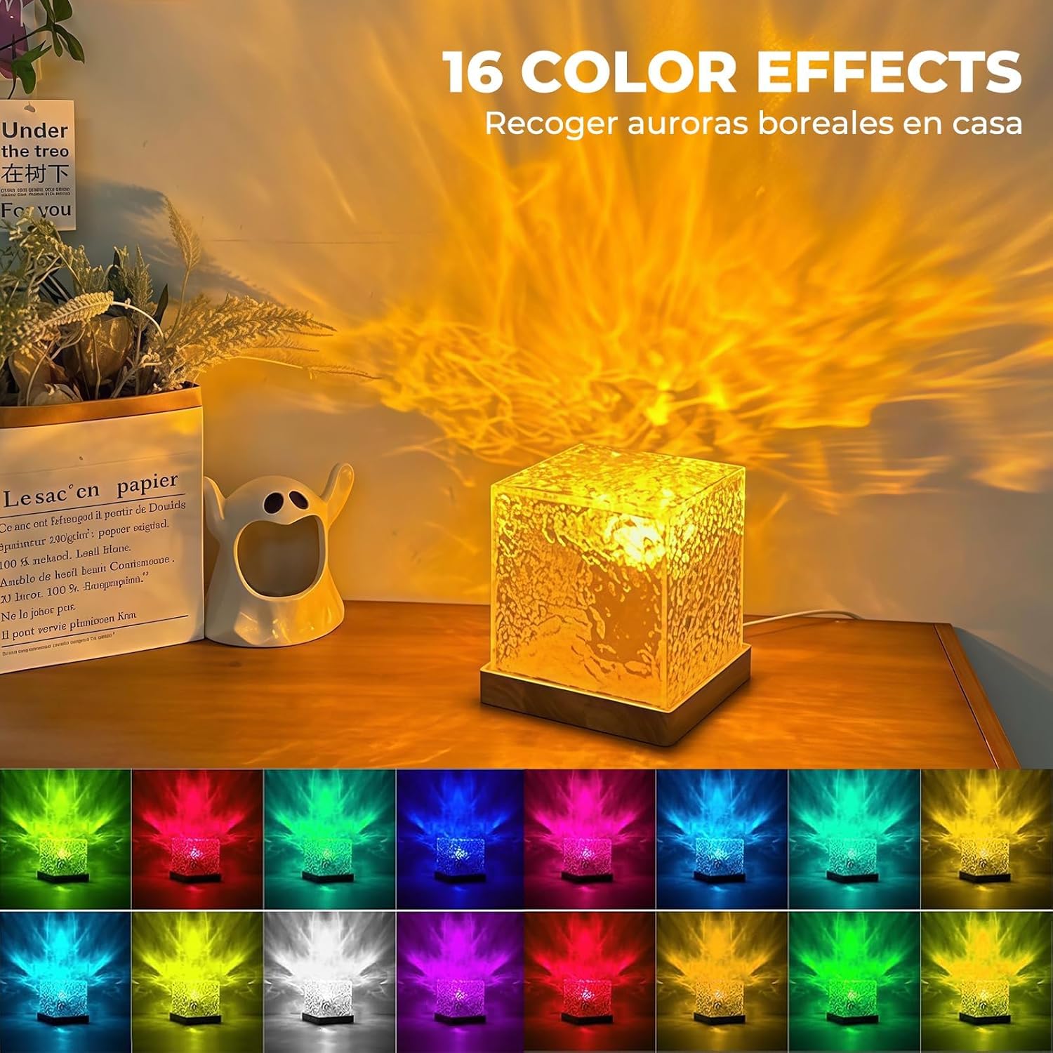 Galaxy Projector Light for Bedroom, Northern Lights Projector, Ocean Wave Sensory Light with 16 Colors, 30 Lighting Modes Star for Kids, Ceiling Projector Night Light for Party/Game Rooms