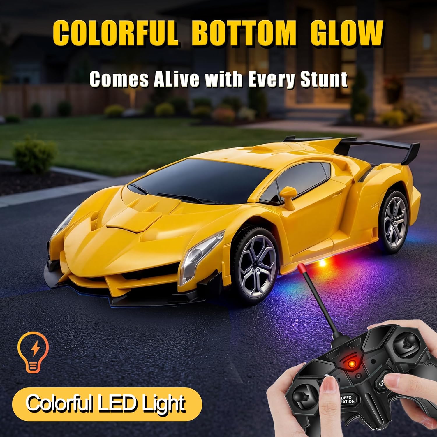 Remote Control Car, RC Car Transforming Robot for Kids
