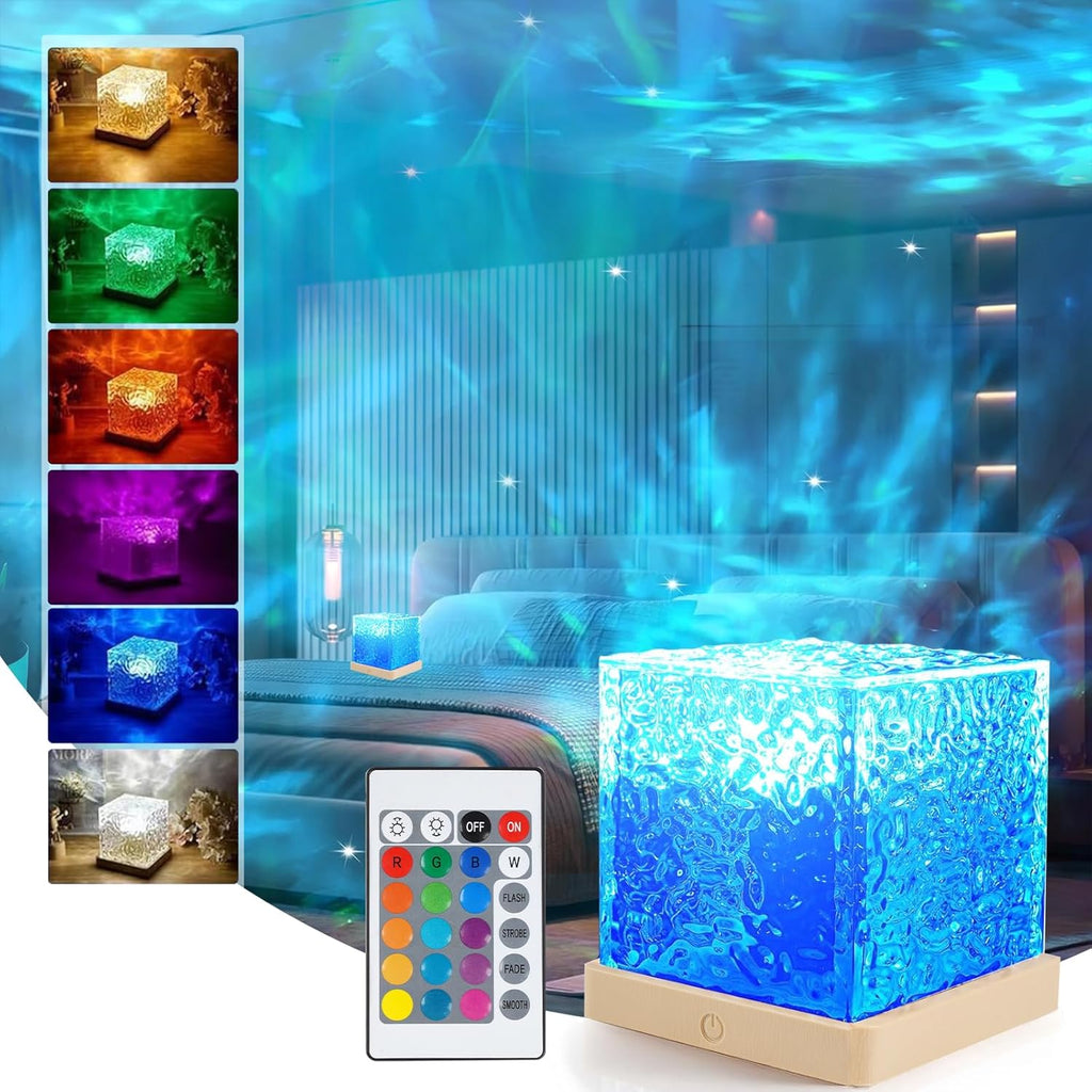 Galaxy Projector Light for Bedroom, Northern Lights Projector, Ocean Wave Sensory Light with 16 Colors, 30 Lighting Modes Star for Kids, Ceiling Projector Night Light for Party/Game Rooms