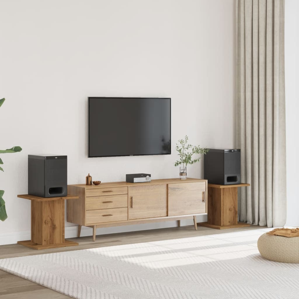 Speaker Stands 2 pcs Artisian Oak 30x30x40 cm Engineered Wood