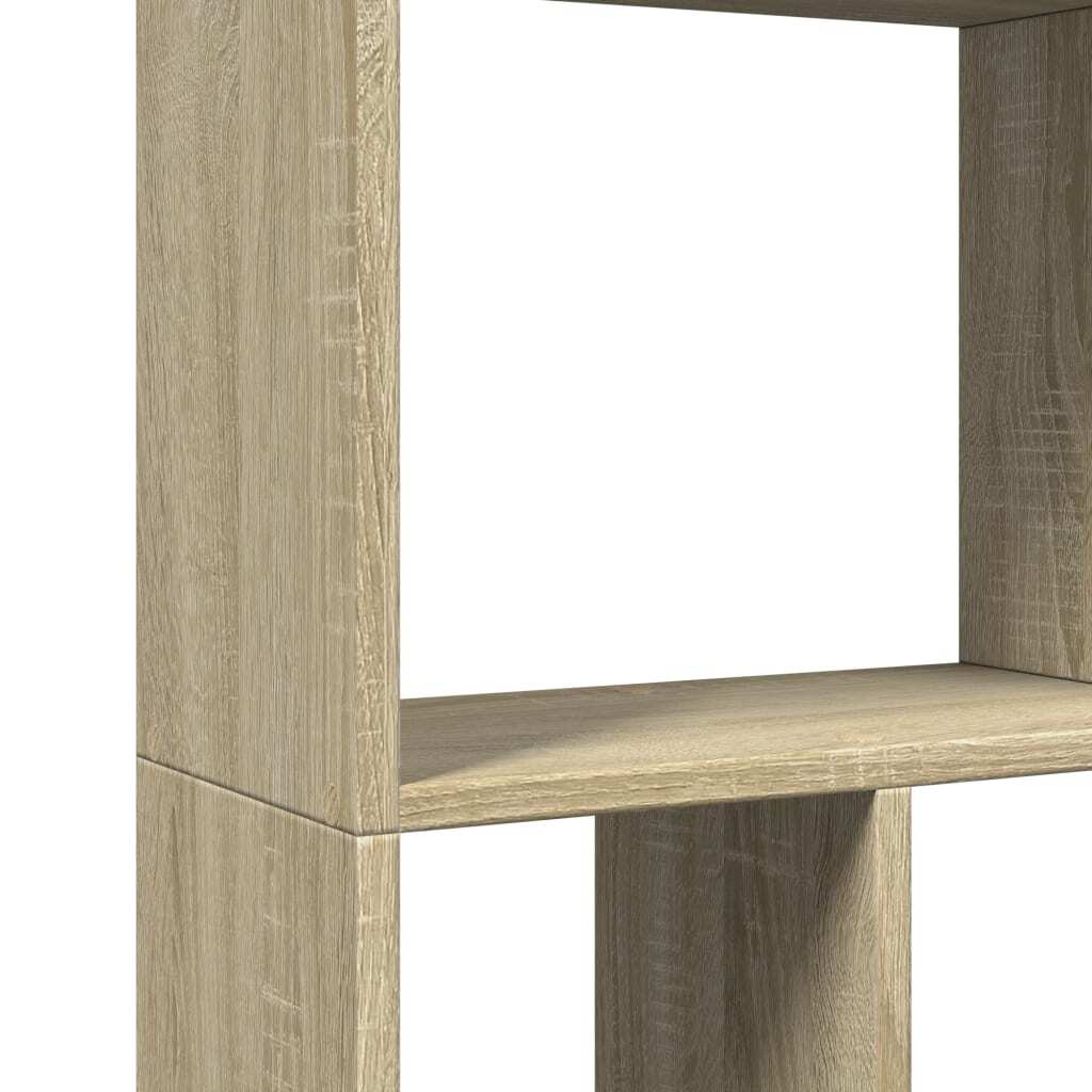Bookcase Sonoma Oak 60x20x120.5 cm Engineered Wood