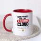 Sarcastic Mug "SOME PEOPLE Are Like A F*Cking Cloud When They Disappear It's A Beautiful Day" Funny Typography 325ml Ceramic Coffee Mug – Blunt Work Humor Tea Cup With Sun Graphic Gift | Available in Multicolours | Fast Dispatch by UK Seller (M3067)