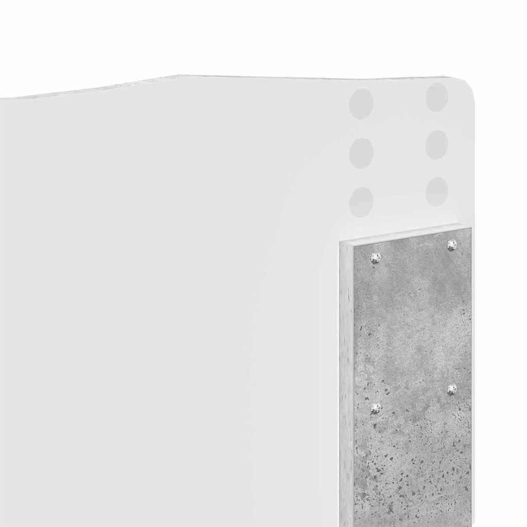 Headboard Concrete Grey 150 cm Engineered wood