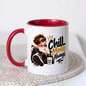 Chill Mug "Chill Mode Always" 325ml Ceramic Coffee Tea Cup – Cool Boy Graphic, Sunglasses, Hoodie & Good Vibes Slogan Novelty Gift for Bestie, Teens, Birthday – Fast Dispatch by UK Seller (M3497)