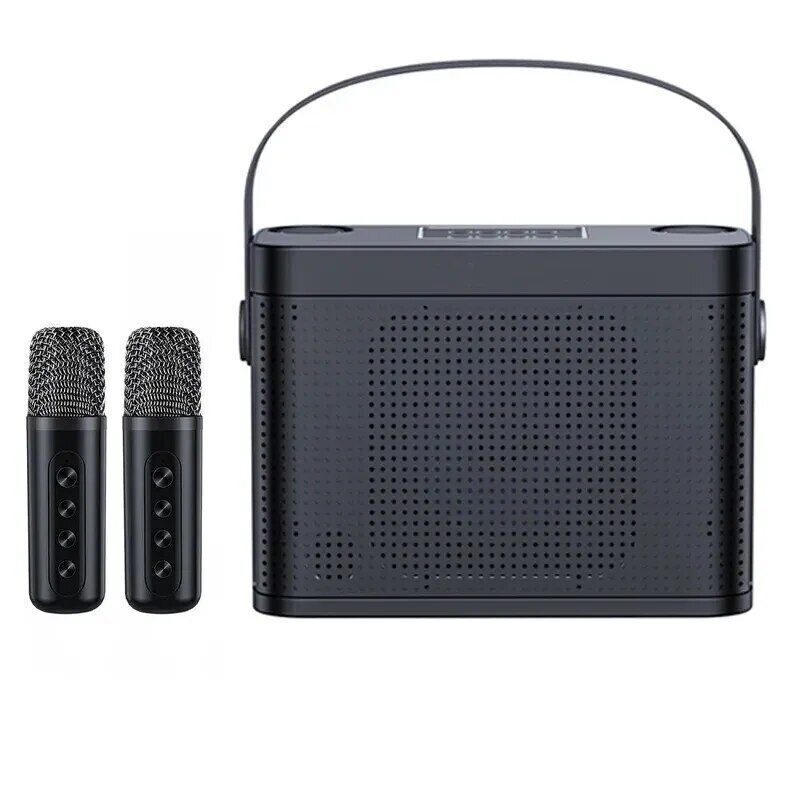 Portable HiFi Wireless Karaoke Speaker with 2 Wireless Microphones | DSP Audio LED Light Bluetooth PA Party Speaker