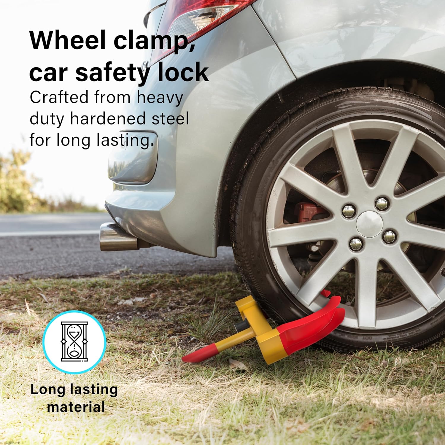 Heavy Duty Wheel Clamp Lock Cars Trailer Caravan Security Anti Theft Car Locking Claw New Pro DIY Van Caravan Motorhome