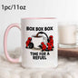 Funny "Box Box Box Time For A Refuel" F1 Pit Crew Ceramic Coffee Mug – Formula 1 Racing & Coffee Lover Novelty Cup with Black Accent (M1107)