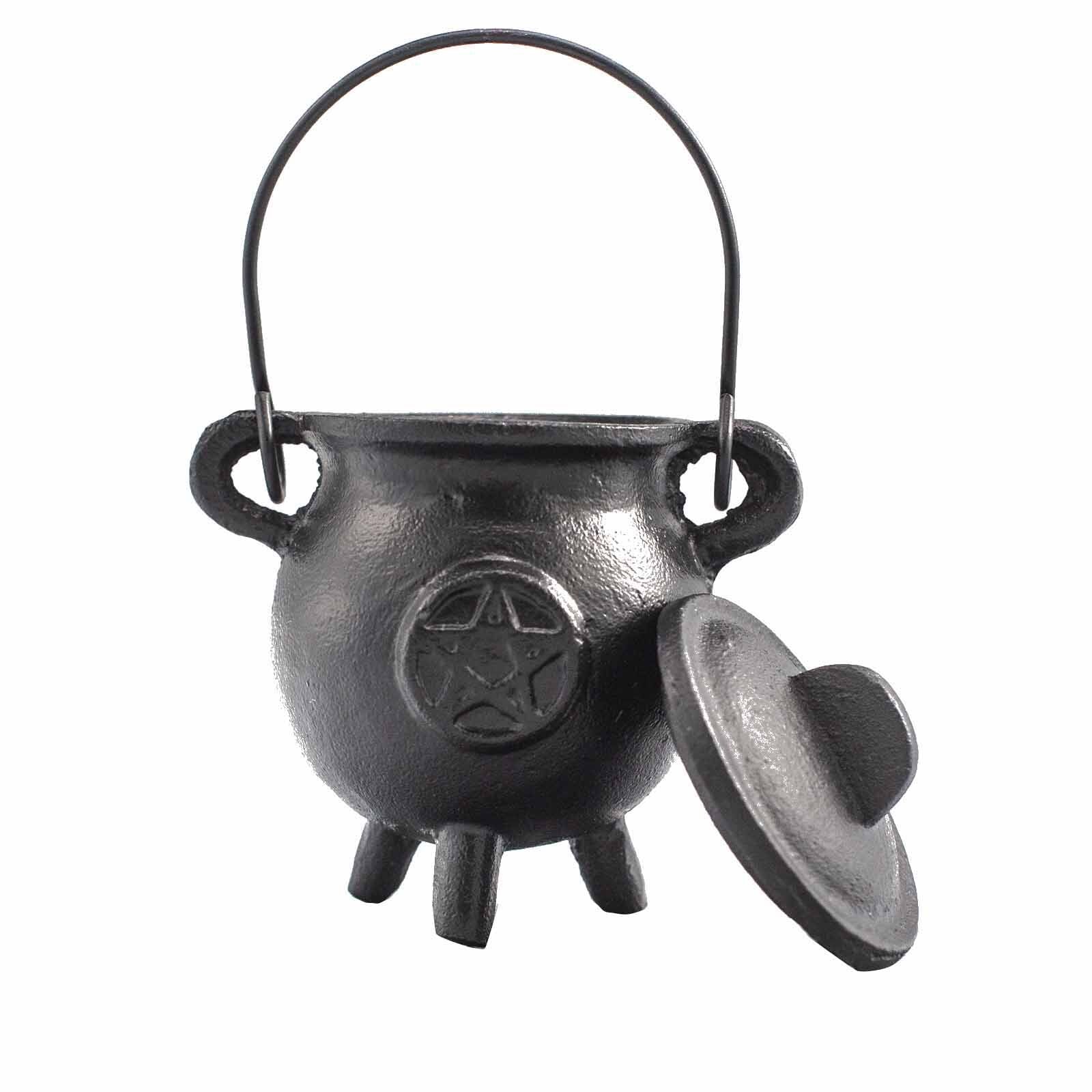 Cast Iron Cauldron with Pentagon 6.5x13cm - Per case: 1 unit