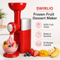Big Boss 9249 Swirlio Frozen Fruit Dessert Maker, Red/Silver