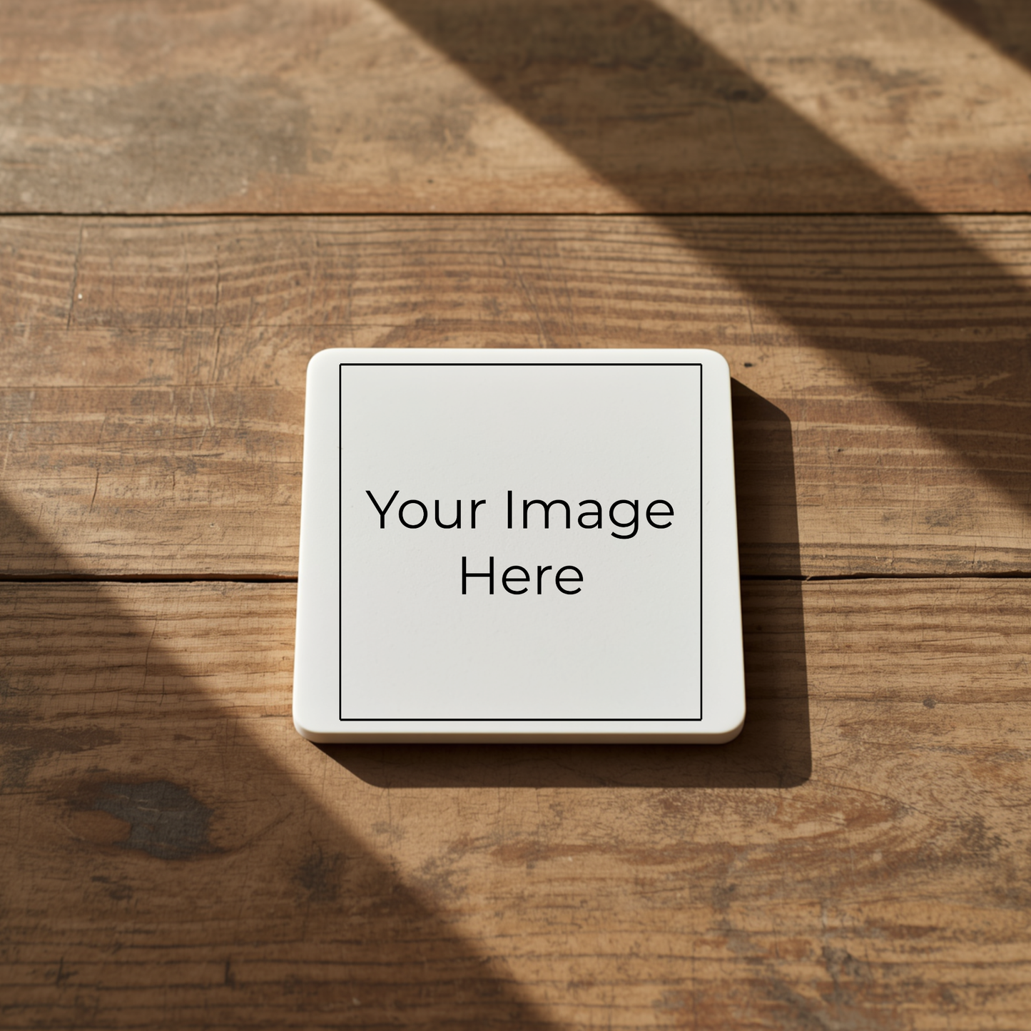 Personalised Premium Set of 2 Coasters. Customised with Any Text, Image or Logo (C1001)