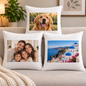 Personalised Photo Cushion Cover "Your Photo Here" Custom Picture Satin Pillow Case Soft Silky Throw Cushion with Hidden Zip Closure & Vibrant Print Gift | Cover Only or With Cushion Insert | Fast Dispatch by UK Seller (CS1001)