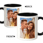 Personalized "Custom Photo Memories" Ceramic Coffee Mug – Personalized Picture Customization, Double-Sided Photo Print & Couple Novelty Cup (M1186)