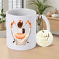 Personalized Father and Daughter Shoulder Ride Coffee Mug – Heartwarming Dad Keepsake Ceramic Mugs (M1014)