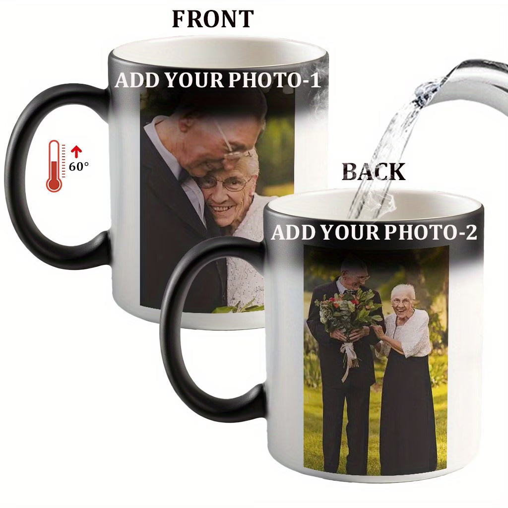 Personalized Magic Color Changing Photo Mug – Custom Heat-Sensitive Picture Coffee Cup (M1031)