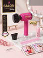 Salon Fashion Beauty Kids Toy Hair Styling Set – Real Working Hair Dryer & Pretend Play Accessories