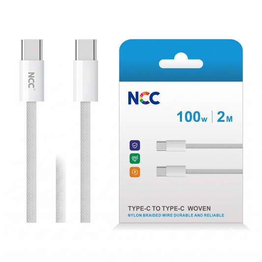 100W Ultra-Fast USB-C to USB-C Cable (2m) | High-Power PD Fast Charging & Data Lead for Laptops, Tablets & Smartphones