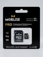MOBLISE Pro 128GB MicroSDXC Memory Card + SD Adapter Kit - U3, V30, A1, 4K, 90MB/s Read, 80MB/s Write