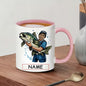 Personalized "Big Catch Fisherman" Ceramic Coffee Mug – Custom Name Fishing & Angler Novelty Cup (M1098)