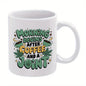 Funny "Morning Begins After Coffee and A Joint" Ceramic Coffee Mug – Sarcastic Cannabis & Coffee Lover Novelty Cup (M1100)