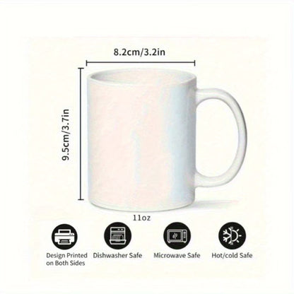 Personalized "Mother & Baby Unicorn" Floral Ceramic Coffee Mug – Custom Name Fantasy & Magical Motherhood Novelty Cup (M1126)