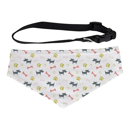Personalized Pet Bandana with Adjustable Collar | Custom Front Photo Print | Durable Scarf for Dogs and Cats | Small, Medium, and Large Sizes Available
