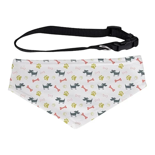 Personalized Pet Bandana with Adjustable Collar | Custom Front Photo Print | Durable Scarf for Dogs and Cats | Small, Medium, and Large Sizes Available