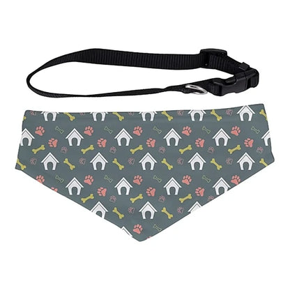 Personalized Pet Bandana with Adjustable Collar | Custom Front Photo Print | Durable Scarf for Dogs and Cats | Small, Medium, and Large Sizes Available