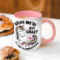 Funny "Relax We're All Crazy It's Not A Competition" Unicorn Ceramic Coffee Mug – Sarcastic Cute Novelty Cup (M1077)