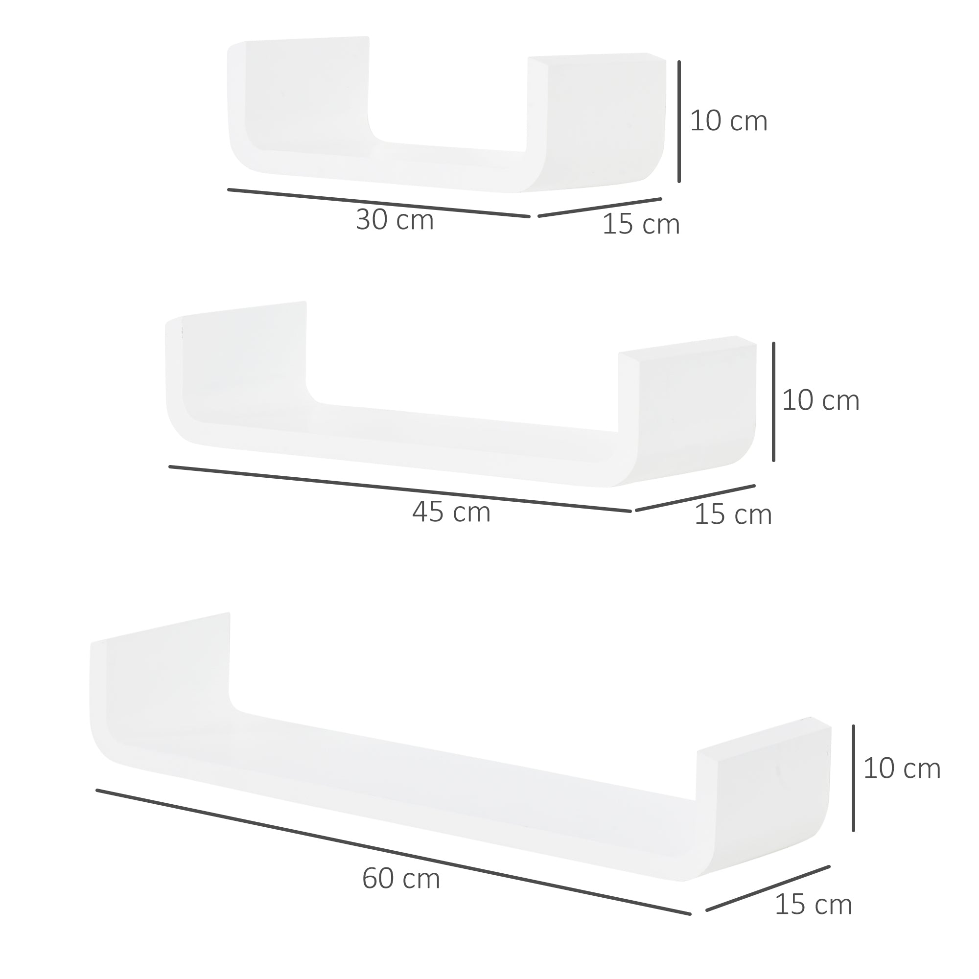 2-Tier Bedside Table Storage Cabinet w/ Removable Shelf HOMCOM