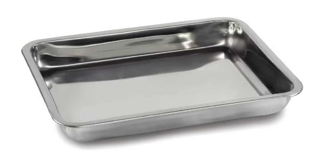 3 Pcs Stainless Steel Oven Tray-Roasting Dish-Oven BBQ Tray-Sheet PAN-Oven Dish