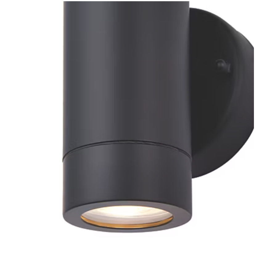 SAXBY Palin 2LT Wall Outdoor Up & Down Wall Light Black 167