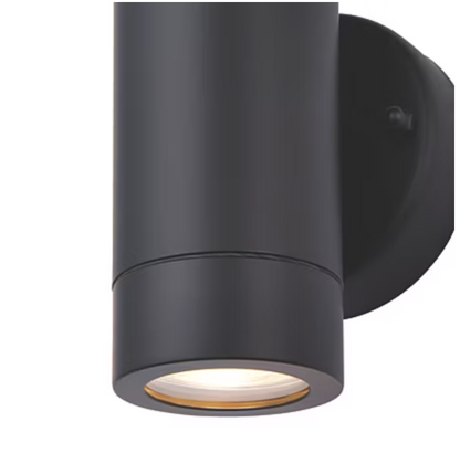 SAXBY Palin 2LT Wall Outdoor Up & Down Wall Light Black 167