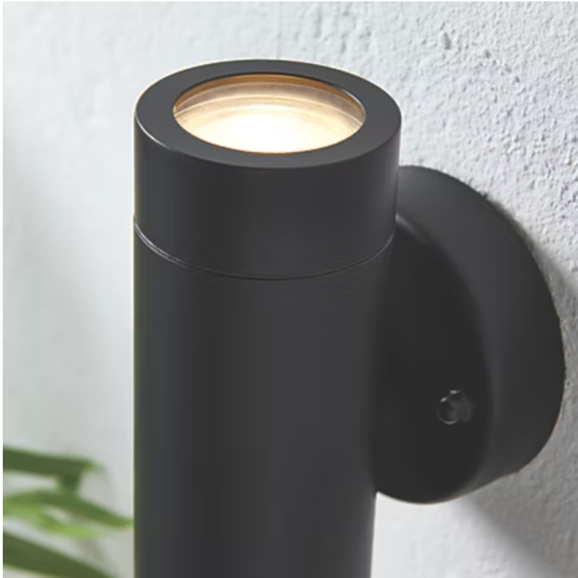 SAXBY Palin 2LT Wall Outdoor Up & Down Wall Light Black 167