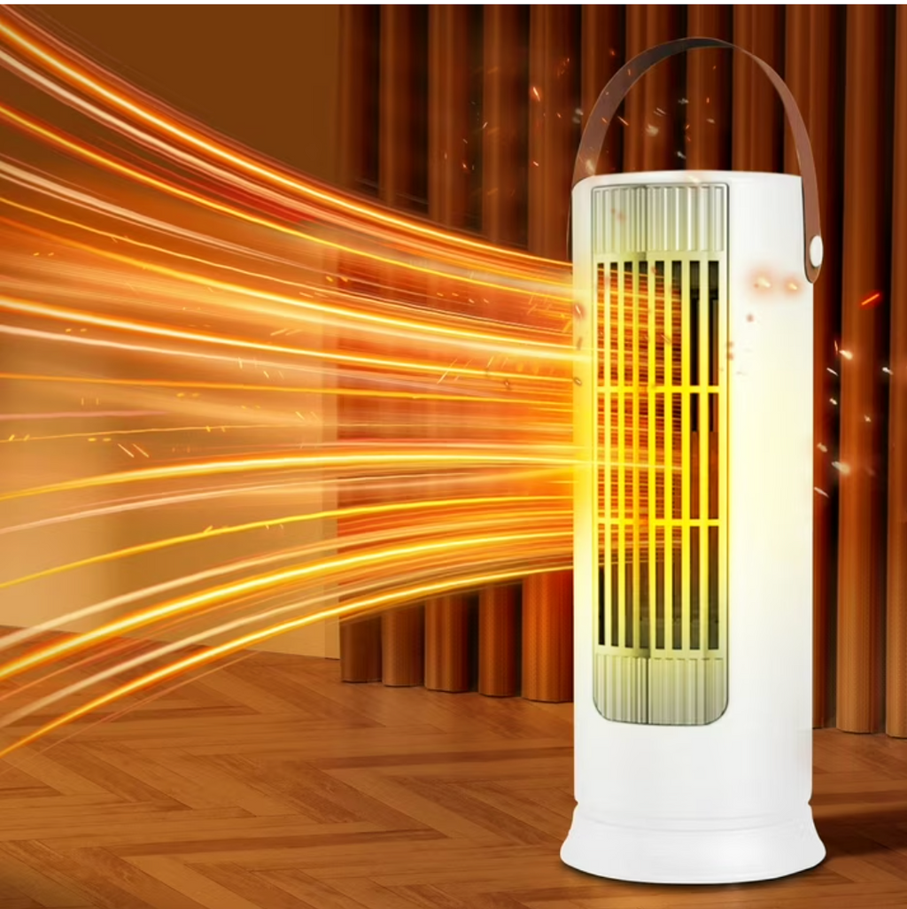 Desktop Heater Dual Core Fast Heating Mini Electric Heater Quiet Low Noise Tip Over & Overheat Protection Personal Warmer for Office Home Bedroom Indoor Use 1000W 220V Energy Saving