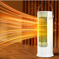 Desktop Heater Dual Core Fast Heating Mini Electric Heater Quiet Low Noise Tip Over & Overheat Protection Personal Warmer for Office Home Bedroom Indoor Use 1000W 220V Energy Saving