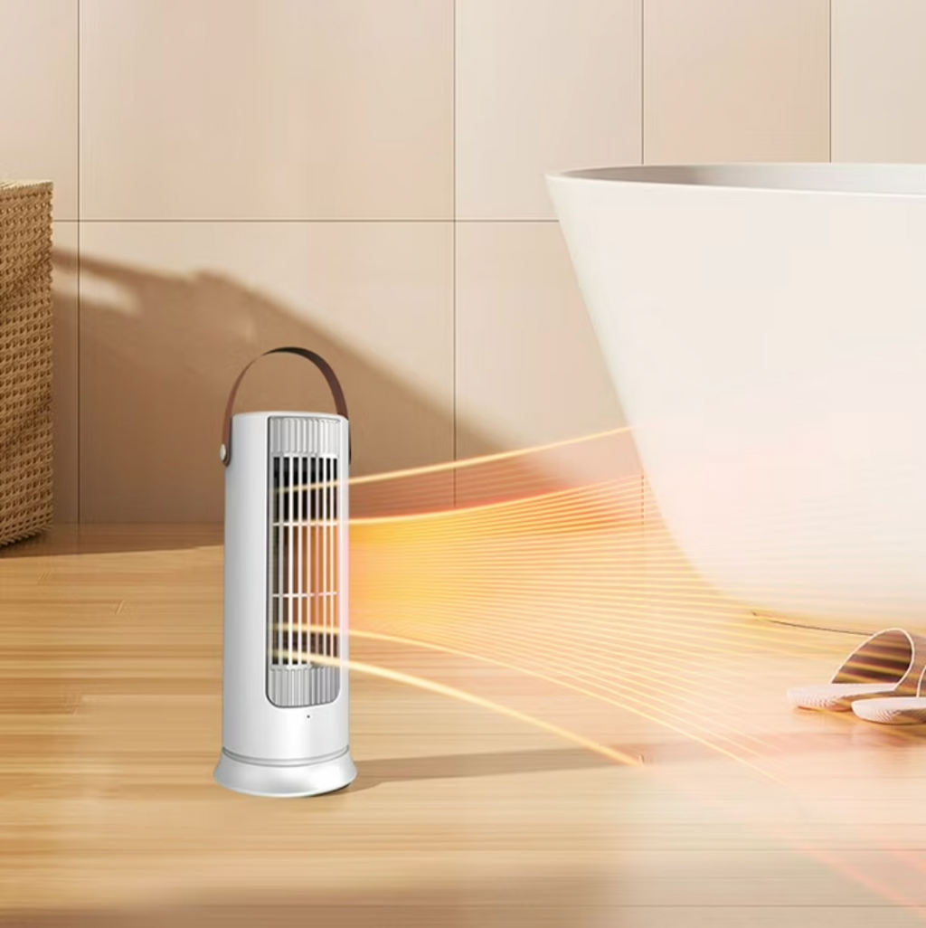 Desktop Heater Dual Core Fast Heating Mini Electric Heater Quiet Low Noise Tip Over & Overheat Protection Personal Warmer for Office Home Bedroom Indoor Use 1000W 220V Energy Saving