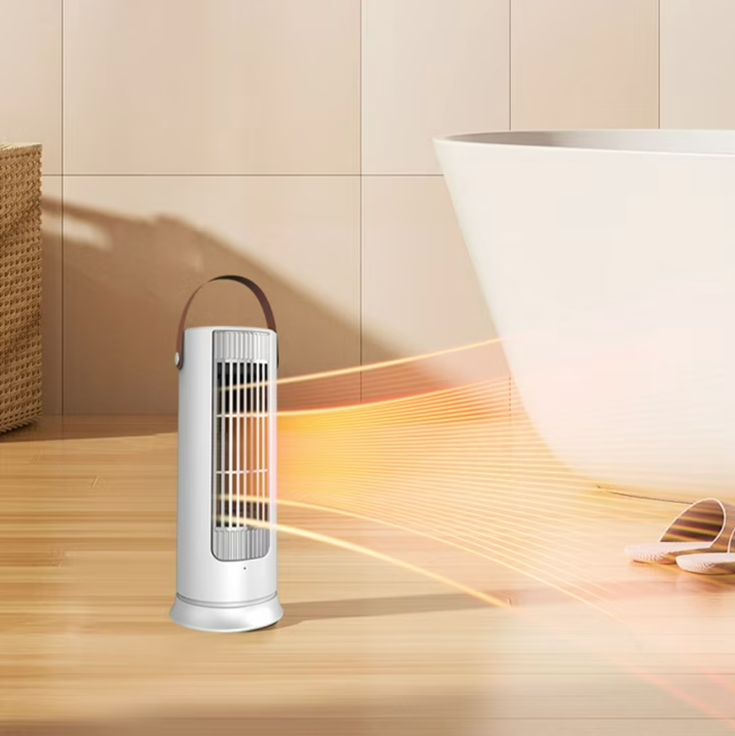 Desktop Heater Dual Core Fast Heating Mini Electric Heater Quiet Low Noise Tip Over & Overheat Protection Personal Warmer for Office Home Bedroom Indoor Use 1000W 220V Energy Saving