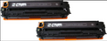 2 Pack Compatible CB540A Black Toner Cartridge