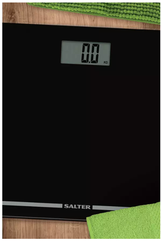 Salter Large Display Digital Bathroom Scales - Black