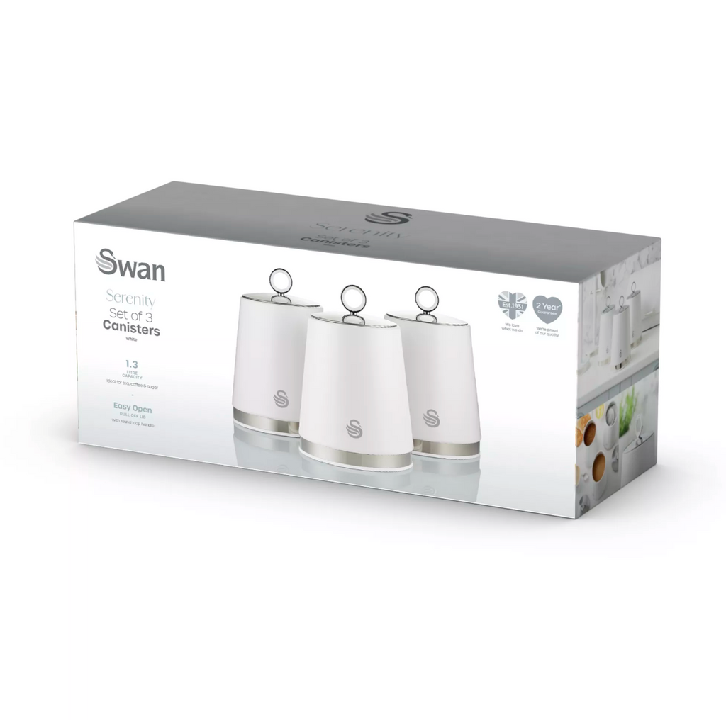 Swan Serenity Set of 3 Canisters