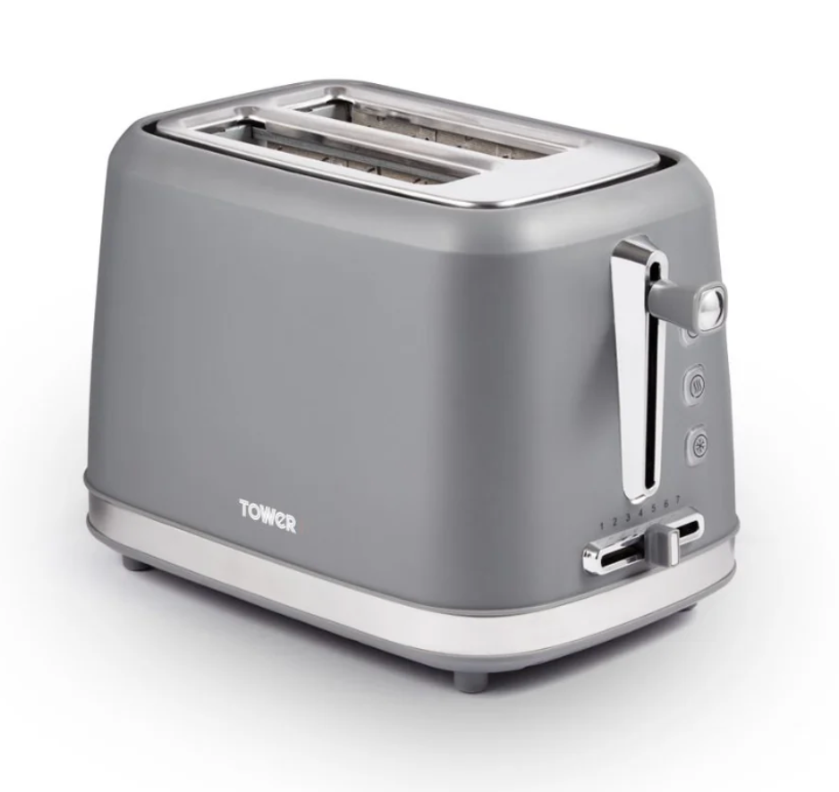 Tested Tower Odyssey 2 Slice Toaster - Grey
