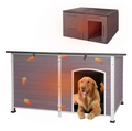 Extra Large Insulated Dog House | Pet HutchSoft Liner Inside - Grey