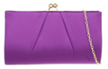 Ball Clasp Satin Clutch Bag Vintage Ladies Party Prom Wedding Celeb Design