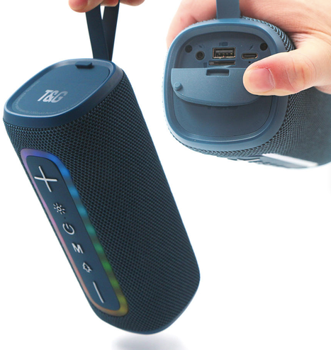 MTK HiFi TWS Portable Bluetooth Speaker with Spectrum LED Light – Model TF4206