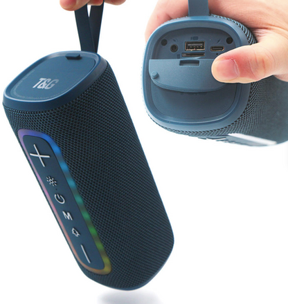 MTK HiFi TWS Portable Bluetooth Speaker with Spectrum LED Light – Model TF4206
