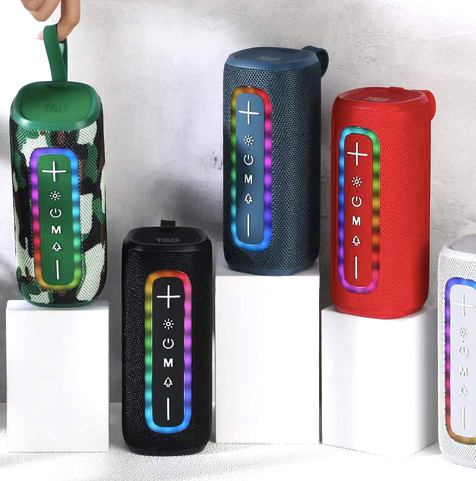 MTK HiFi TWS Portable Bluetooth Speaker with Spectrum LED Light – Model TF4206
