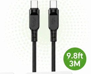 Woox 60W Type-C to Type-C Fast Charging & Data Cable (3M / 9.8ft) – Model MX0024