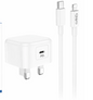 Woox GaN 20W USB-C Power Delivery Wall Charger with Type-C to Type-C Cable – Model MX0250