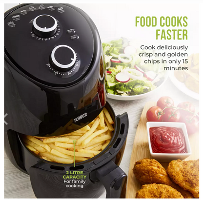 Vortx Compact 2 Litre Manual Air Fryer